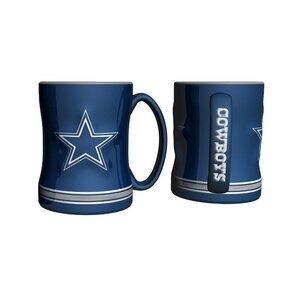 Dallas Cowboys 14 Ounce Sculpted Logo Relief Coffee Mug
